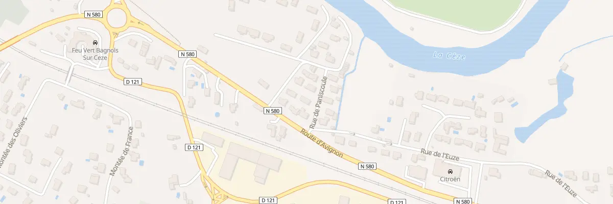 Plan du 6 Rue de Paniscoule à Bagnols-sur-Cèze