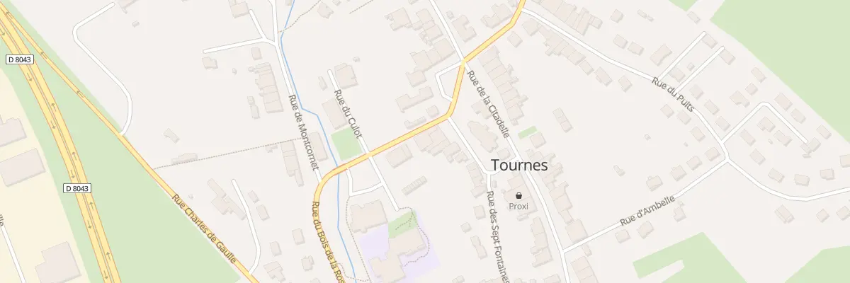 Plan du 3 Rue du Bois de la Rosière à Tournes