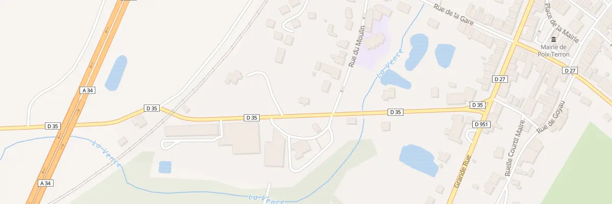 Plan du 10 Rte de Montigny à Poix-Terron