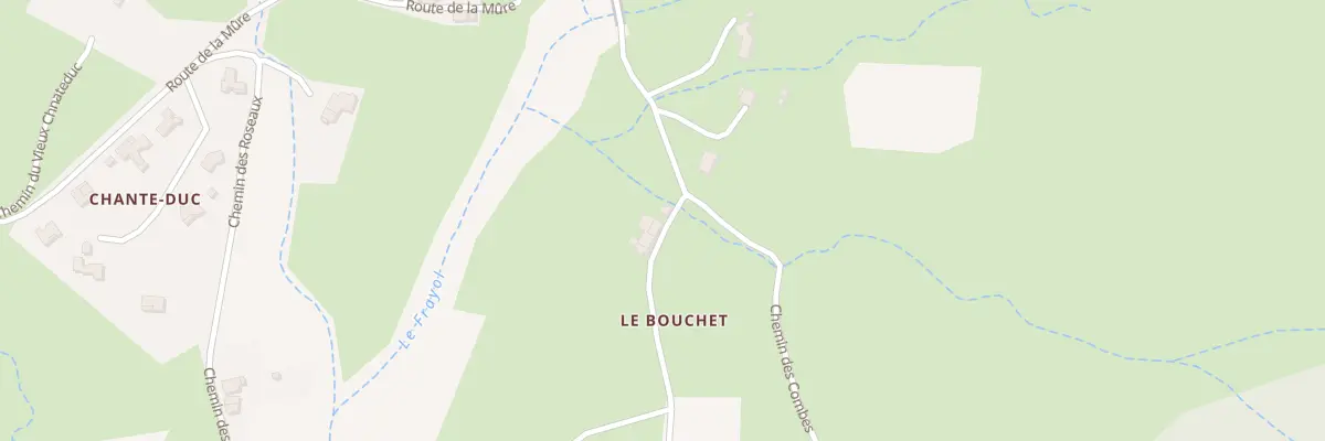 Plan du 30 Che du Bouchet à Aubignas