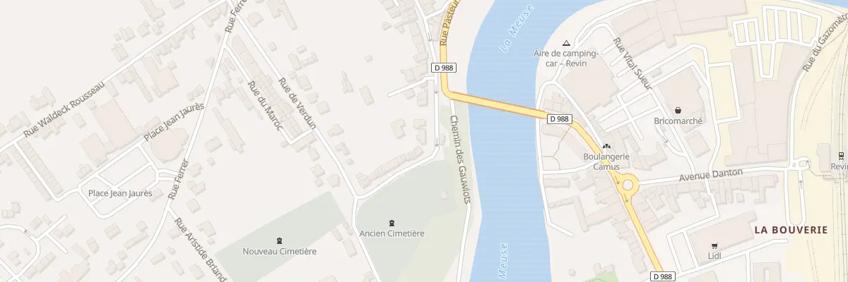 Plan du 240 Rue de l’Égalité à Revin