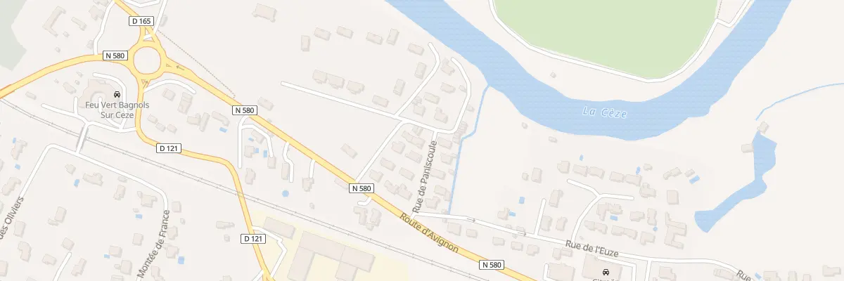 Plan du 12 Rue de Paniscoule à Bagnols-sur-Cèze