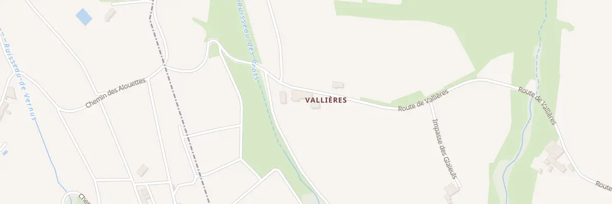 Plan du 701 Rte de Vallières à Régnié-Durette
