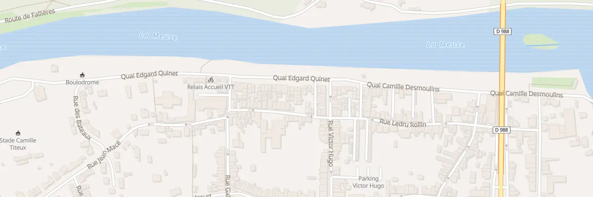 Plan du 21 Quai Edgard Quinet à Revin