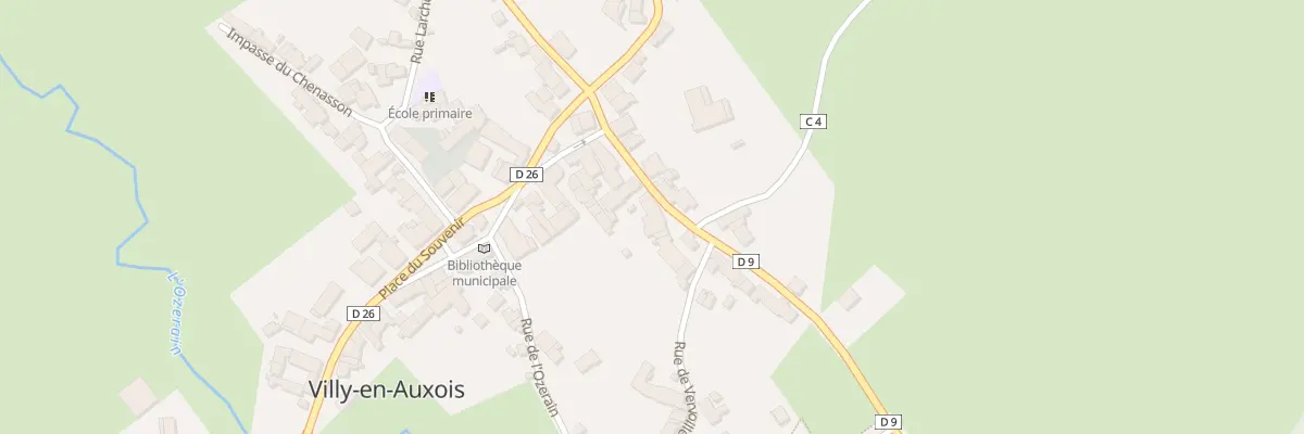 Plan du 8 Rue de Chevannay à Villy-en-Auxois