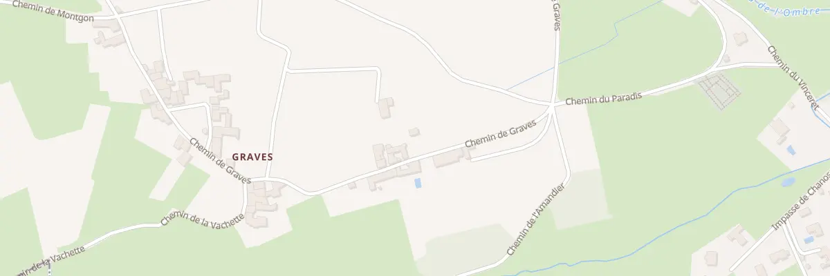 Plan du 568 Che de Graves à Porte des Pierres Dorées