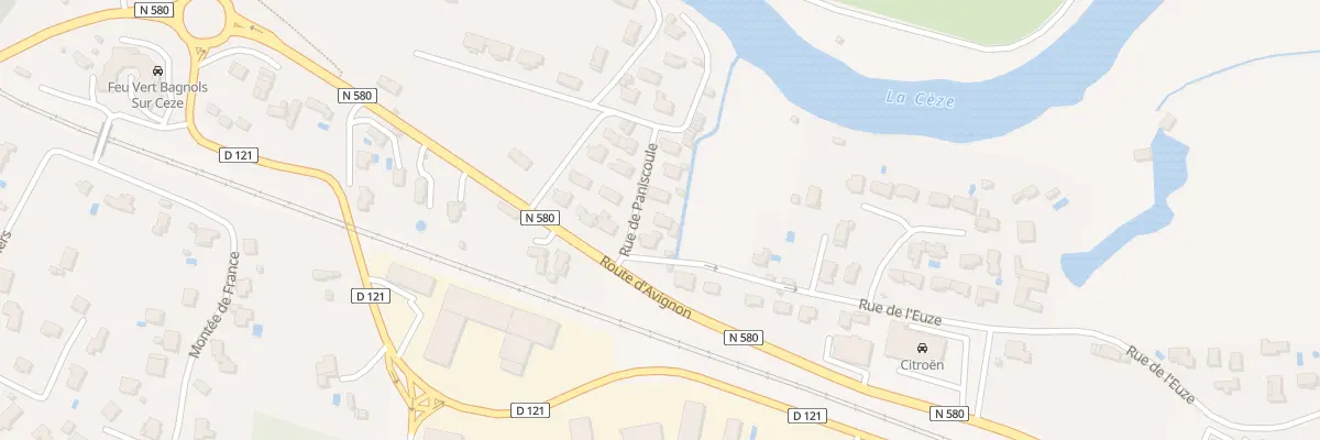 Plan du 5 Rue de Paniscoule à Bagnols-sur-Cèze