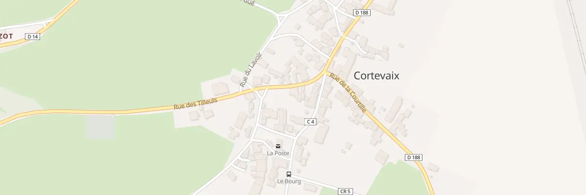 Plan du 5042 Le Bourg à Cortevaix