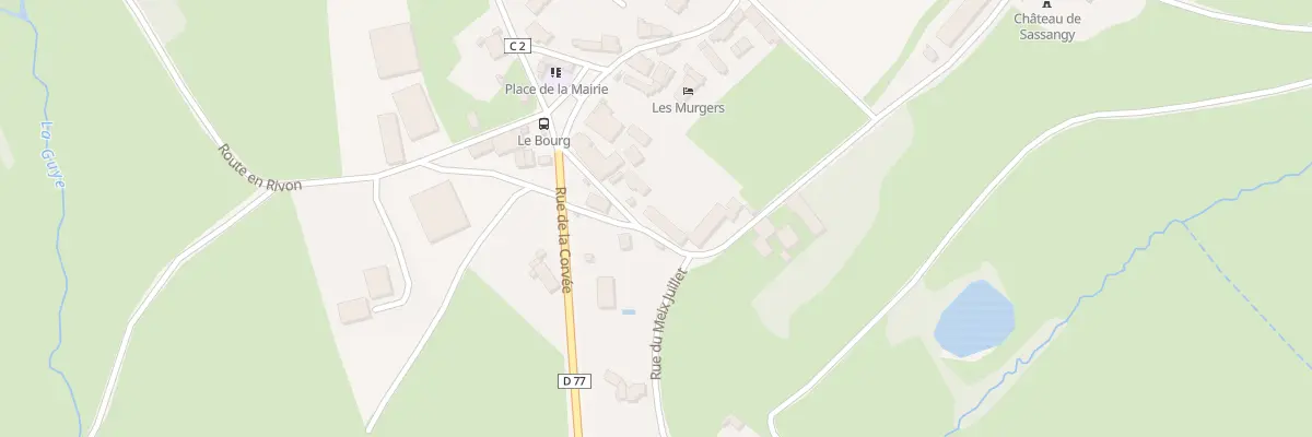 Plan du 5012 Le Bourg à Sassangy
