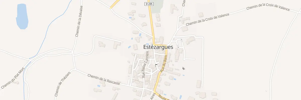 Plan du 2 Rue de la Fontaine à Estézargues