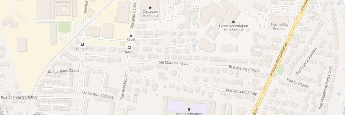 Plan du 22 Rue Maurice Ravel à Arles