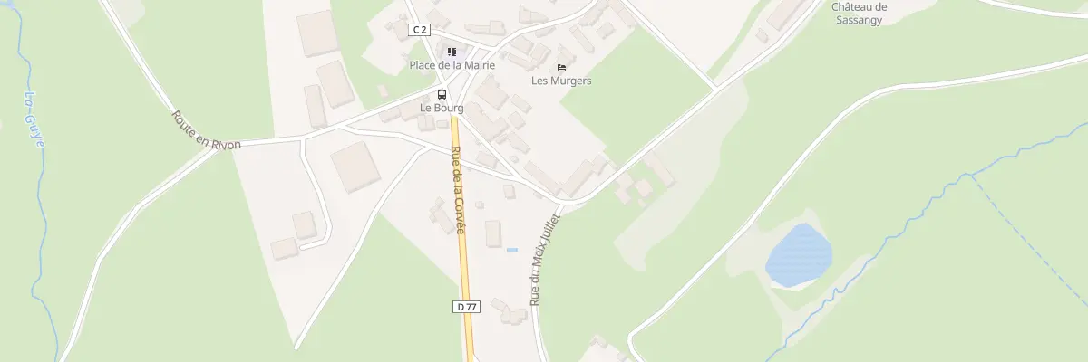 Plan du 5013 Le Bourg à Sassangy