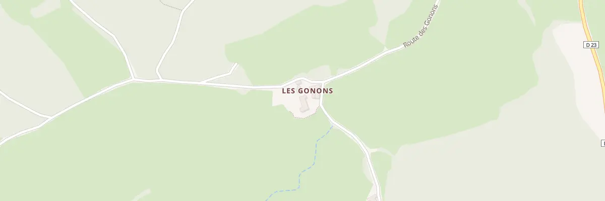 Plan du 1181 Rte des Gonons à Cenves