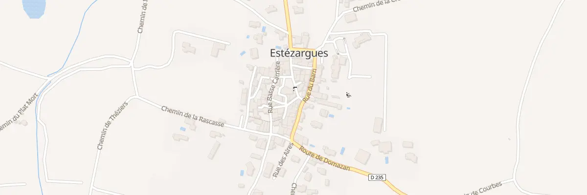 Plan du 2 Rue du Château Fort à Estézargues