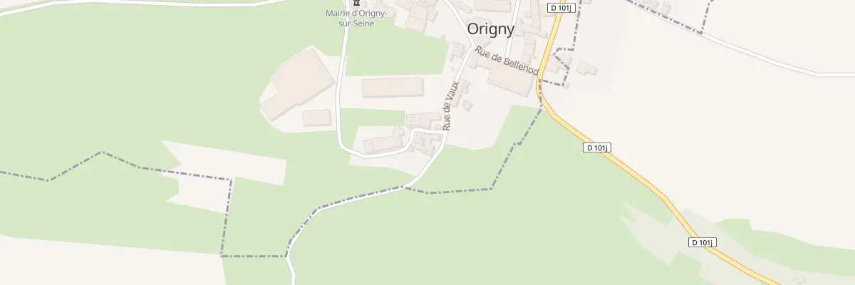 Plan du 1A Rue de la Menuiserie à Origny