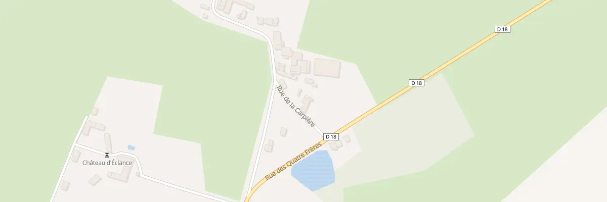 Plan du 1 Rue de la Carpière à Éclance