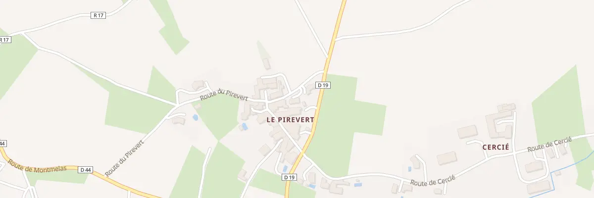Plan du 49 Rte du Pirevert à Denicé