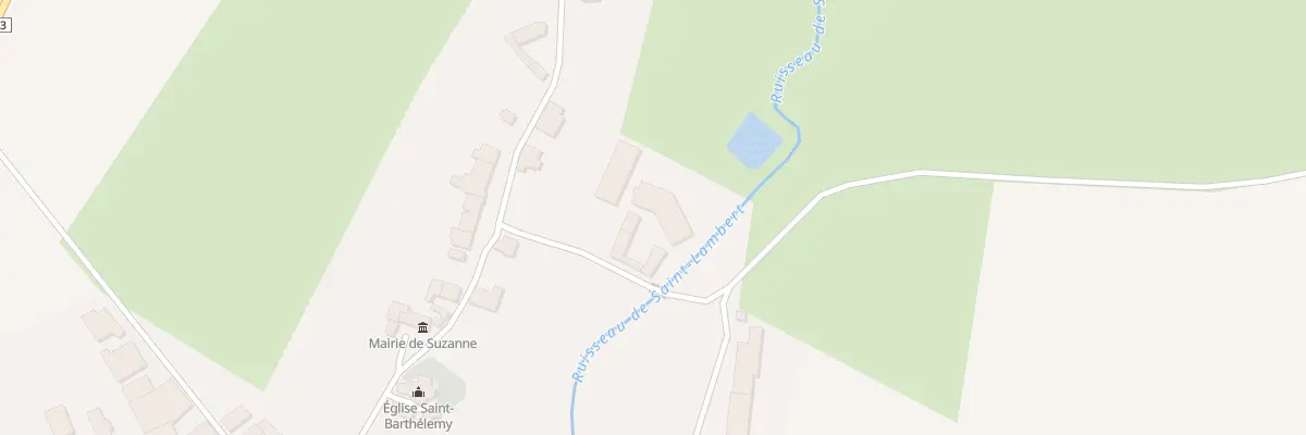 Plan du 1 Rue des Marronniers à Suzanne