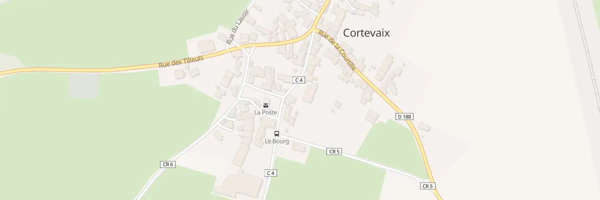Plan du 5019F Rte de Mont à Cortevaix