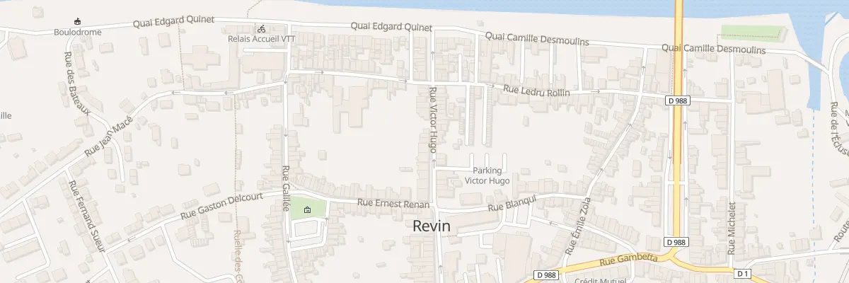 Plan du 36 Rue Victor Hugo à Revin