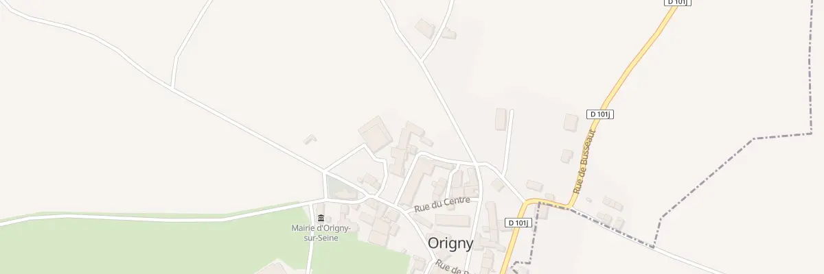 Plan du 9001 Rue de la Mare à Origny
