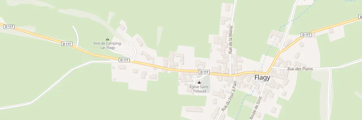 Plan du 6 Rte de Salornay à Flagy