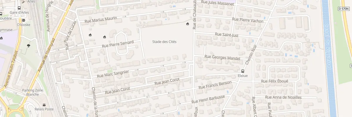 Plan du 17 Rue Marc Sangnier à Arles