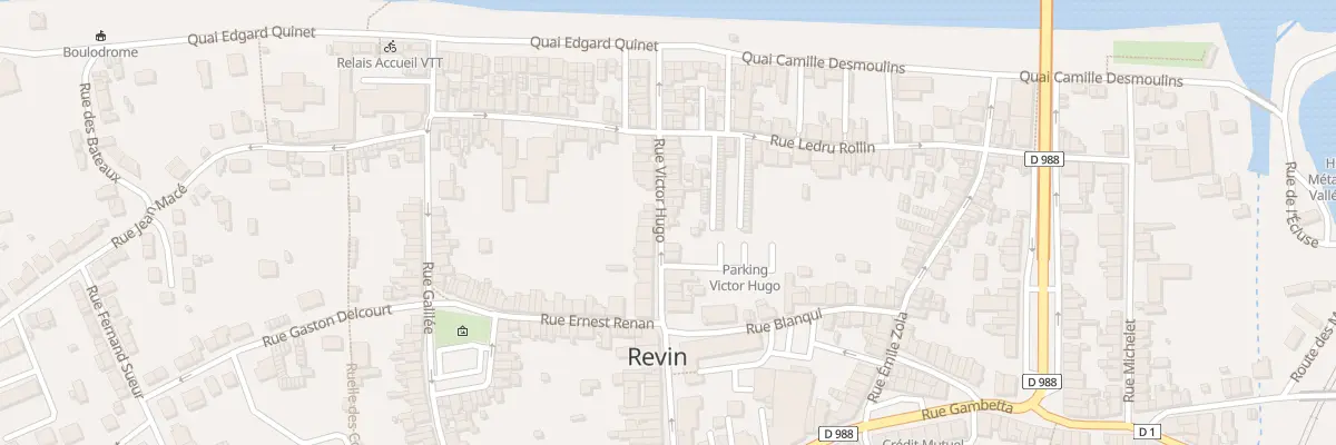 Plan du 45 Rue Victor Hugo à Revin