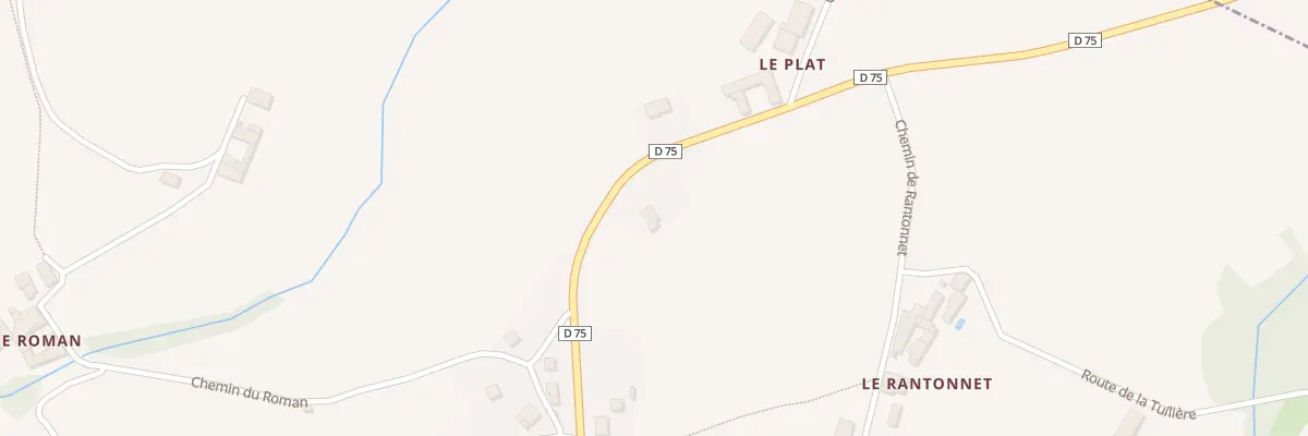 Plan du 5234 Le Rantonnet à Rontalon