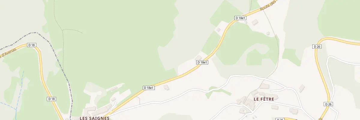 Plan du 389 Rte des Saignes à Chiroubles