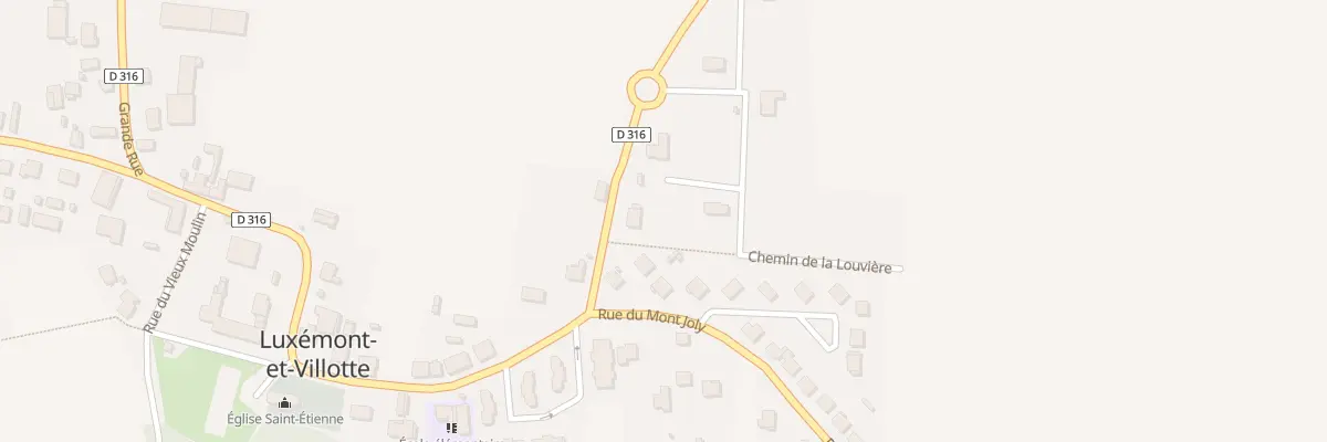Plan du 14 Rue Romance Etienne à Luxémont-et-Villotte