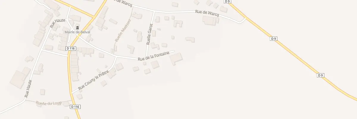 Plan du 28 Rue de la Fontaine à Belval
