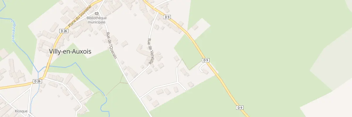 Plan du 9 Lotissement de l’Ozerain à Villy-en-Auxois