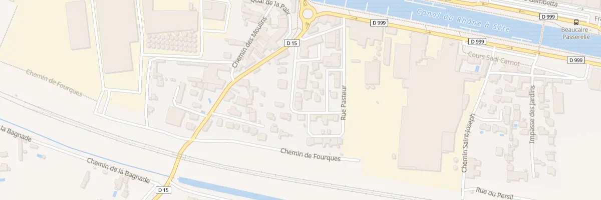 Plan du 9 Rue Baptiste Marcet à Beaucaire