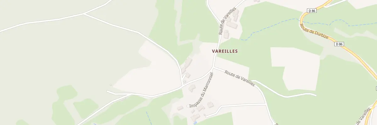 Plan du 5132 Vareilles à Vauxrenard