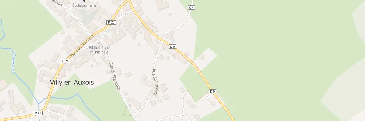 Plan du 5028 Rue de Chevannay à Villy-en-Auxois