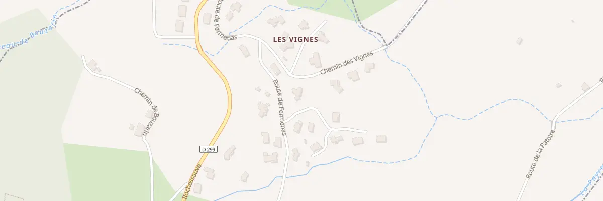 Plan du 5314 Serre Tru à Rochessauve