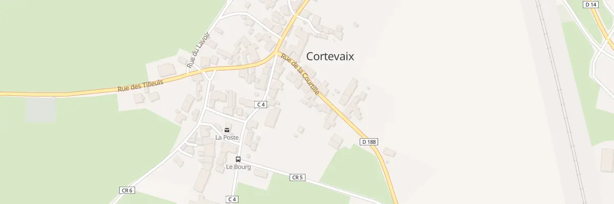 Plan du 8 Rue de la Courtille à Cortevaix