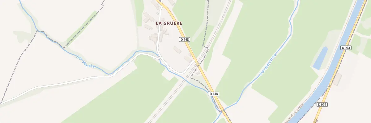 Plan du 2 La Gruyère à Saint-Léger-sur-Dheune