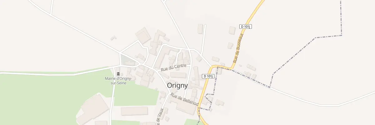 Plan du 1B Rue du Centre à Origny