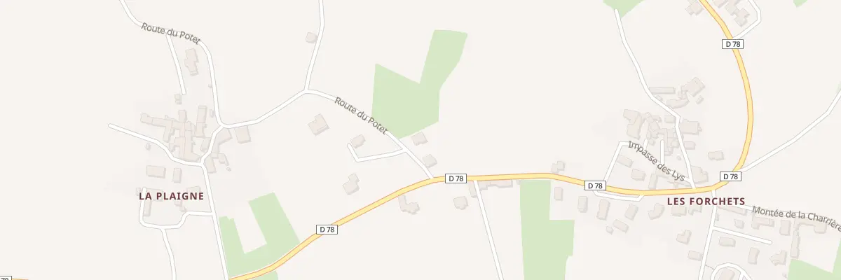 Plan du 34 Rte du Potet à Régnié-Durette