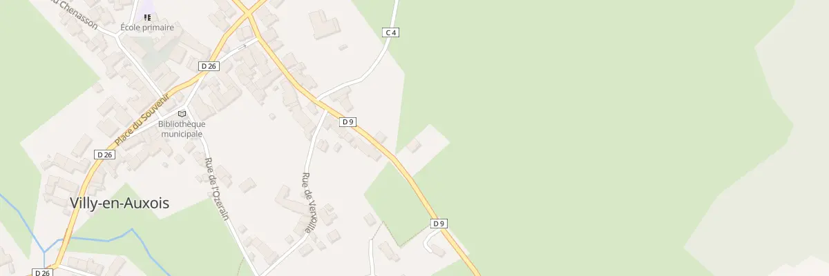 Plan du 23 Rue de Chevannay à Villy-en-Auxois