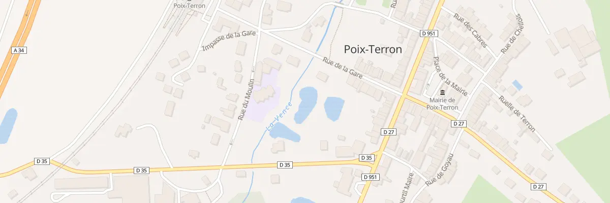 Plan du 17 Rue de la Gare à Poix-Terron