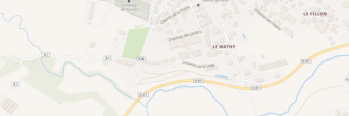 Plan du 6 Rue de la Loge à Thurins