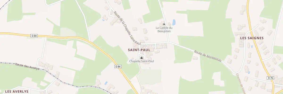 Plan du 7 Pl de la Chapelle à Lacenas