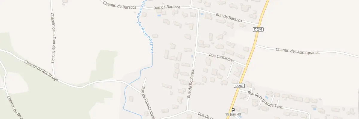 Plan du 9B Rue de Boulanne à Saint-Victor-la-Coste