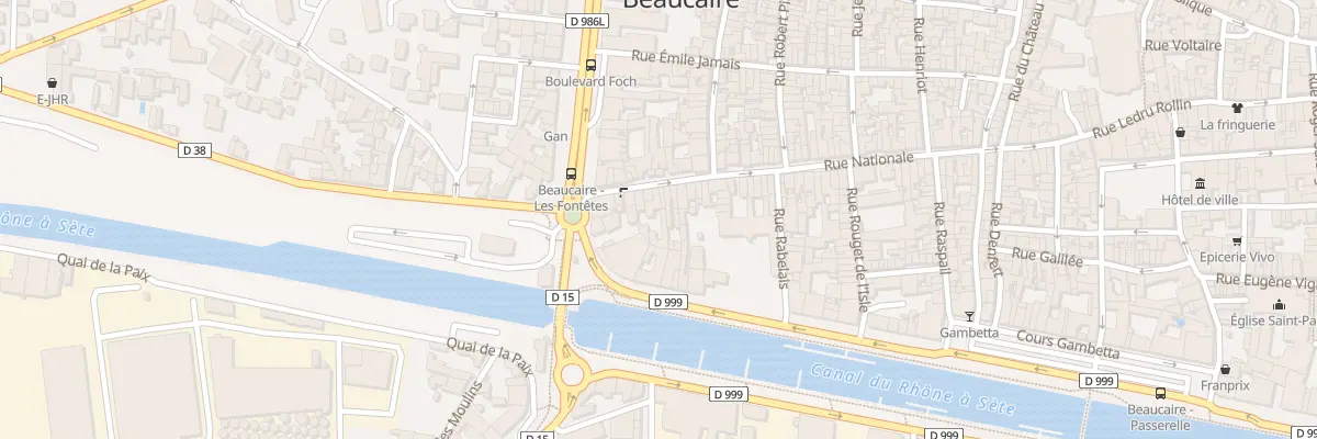 Plan du 12 Rue Nationale à Beaucaire