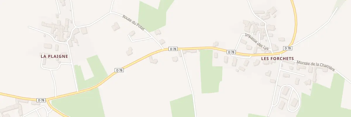 Plan du 307 Rte des Plaignes à Régnié-Durette