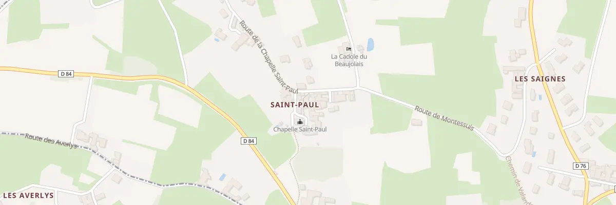 Plan du 5134 Saint Paul à Lacenas