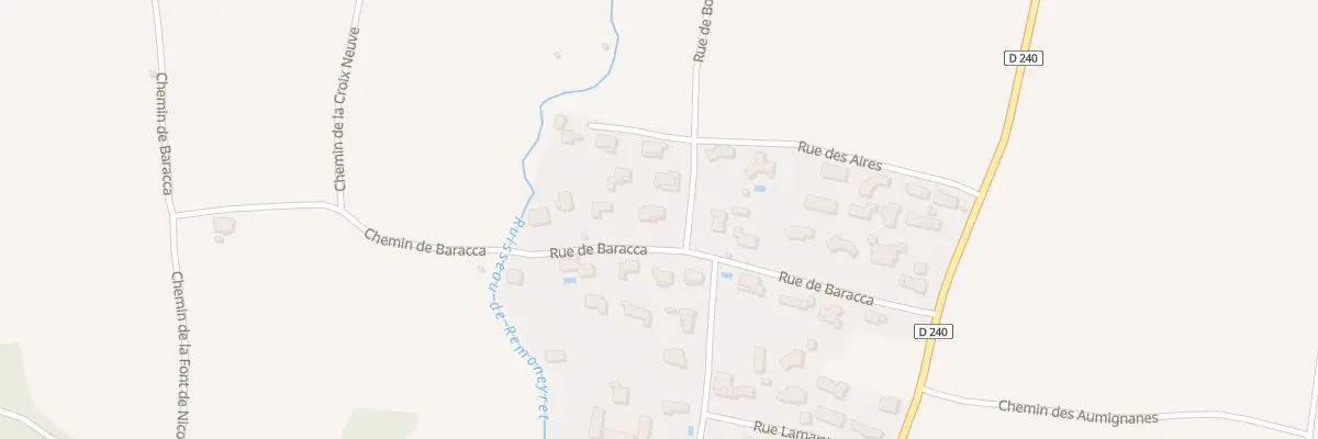 Plan du 14 Che de Baracca à Saint-Victor-la-Coste
